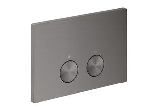 hansgrohe Betätigungspl. Axor FlushPlate f 2-Mg-Spül., Met., brushed black chrome