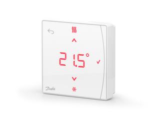 Danfoss Raumthermostat Icon 2 Zigbee 5-35 GradC, Frostschutzfunktion, AP, Dis
