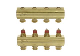 Danfoss FBH-Verteiler FHF-4 4 Kreise, ohne Durchflussanzeige