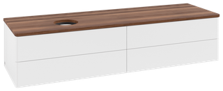 V&B WTU o. F-Struktur -Beleuchtung Antao 160x50cm, WBP-farbe w. wal, wh. m Lac