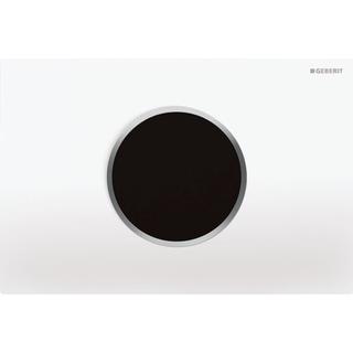 GE Sigma10 BetPl. für WC-Strg., rund elektron. Sp-Ausl., weiß/chrma