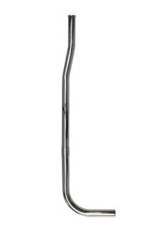 KÖRO Druckspülrohr+Bogen Spr.40 m.Bördel L=750 mm. Durchm. 26/28 mm., ms verchr.