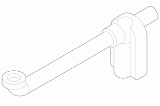 Alape Siphon 80x206x384mm, 1 1/4", AP, verst, KS we