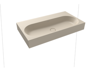 Kaldewei Wand-Waschtisch CENTRO 3062 90x50cm, o. ÜL/HL, P-E, warm beige20