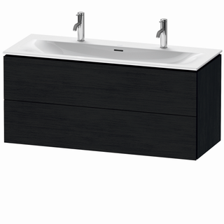 DU Waschtischunterbau wandh. L-Cube LC6309 Eiche (Schwarz) 481x1220x550mm
