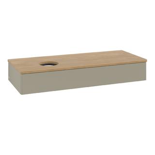 V&B WT-Unterschrank o. F-Struktur Antao 120x19x50cm, WBP hon. Oa, st. Gr m Lac
