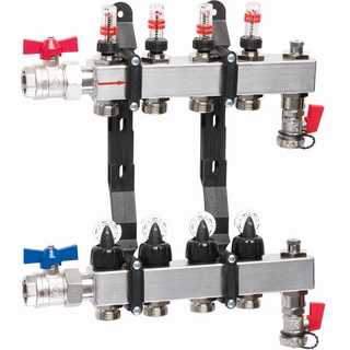 Taconova Fußb.-HZ.-VT. TACOSYS HIGH END 3/4", 0-5 l/min, 3 Heizkreise, 263mm