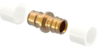 Uponor Kupplung Q&E 1 Kupplung, 2 PEX-Ringe