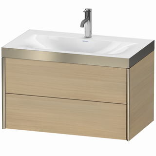 DU WTU XViu m.Viu,2Schubk.503x800x480mm 1Hl,champ. matt/med. eiche,Ra. P ES Ah.