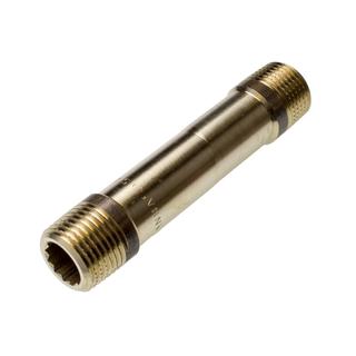 Sanha Rohrdoppelnippel PURAFIT 3530 2"x120mm, bleif. Siliziumbr., beids. AG