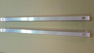 AS Befestigungsleisten-Set 30x23x650mm, bis 12 kg, Alu, für Spiegel