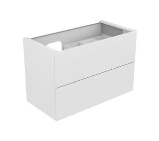 Keuco Waschtischunterschrank Edition 11 105x70x53,5cm, 2 Ausz, L, Be, sw, Gl. sw