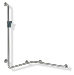 HEWI Dusch-/Wannenhandlauf 805 1100x762/962mm, Hlt an, R, m St., ES g