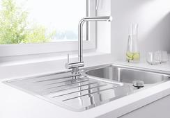 Blanco SPT-EHM LARESSA-F HD, Hebel links, abklappbar, chrom