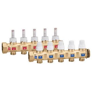 CA Vormontierte Verteilereinheit 1 1/4" IG x 3 Abgänge mit Kugelhähne