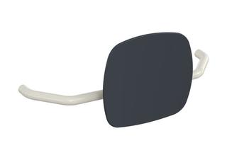 HEWI Rückenstütze 801 Wandabst. 230mm, Lehne anthr, reinweiß
