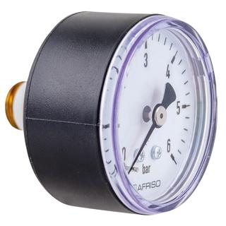 Afriso Rohrfedermanometer RF 50 axial 0/16 bar, G 1/4 B, Gehäuse-d= 50mm