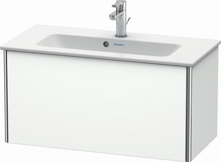 DU Waschtischunterbau XSquare, 1 Auszug 400x810x388mm, Weiß Matt ES Ahorn