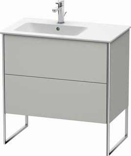Duravit Waschtisch-Unterschrank XSquare 81x47,8x83,2cm, 2 AZ, B l, st, betongr m
