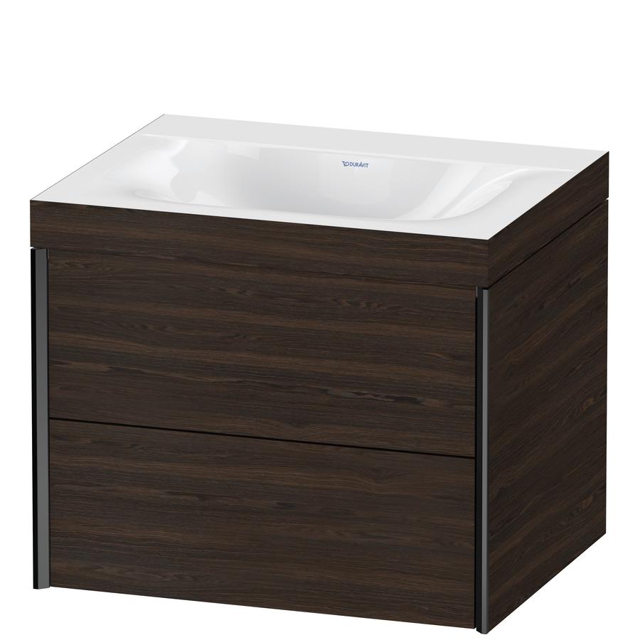 Artikelbild 1 des Artikels „Duravit WT-Unterschrank c-bonded XViu 60x48cm, 2 La, o HL, s m, R C, N geb. Rahmen C | nussbaum gebürstet“