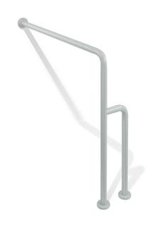 HEWI Boden-Wandstützgriff 801 850x834mm, stahlblau