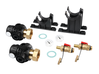 TECE Industrie-Kunstst-HKV TECEfloor SLQ 1 1/2" Basismodul, m KFE und Wandhalter