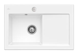 V&B Spüle Subway 45 m Abl.garn, Exzenter, sn wh. CeramicPlus