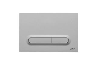 VitrA Betätigungsplatte Loop T 244x8x165mm, ABS, chr m, Anti-Finger.