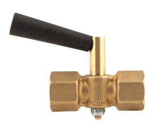 Afriso Manometerabsperrhahn G 1/2, PN 16, Messing, MuffexMuffe