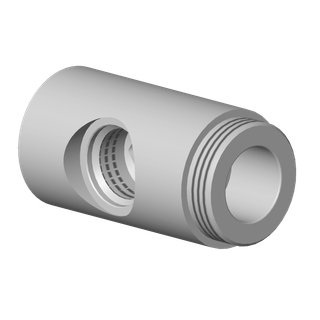 DO Anschluss ERSATZTEILE 091103051 D 37 x 68,5 mm Chrom gebürstet