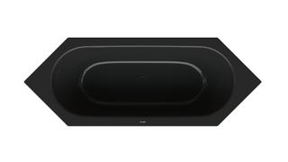 6-Eck-Badewanne BetteStarlet 2040 188x70x42cm, schwarz