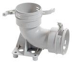 Vaillant Bogen recoVAIR 90Grad, mit Befestigungssockel, 75/62mm
