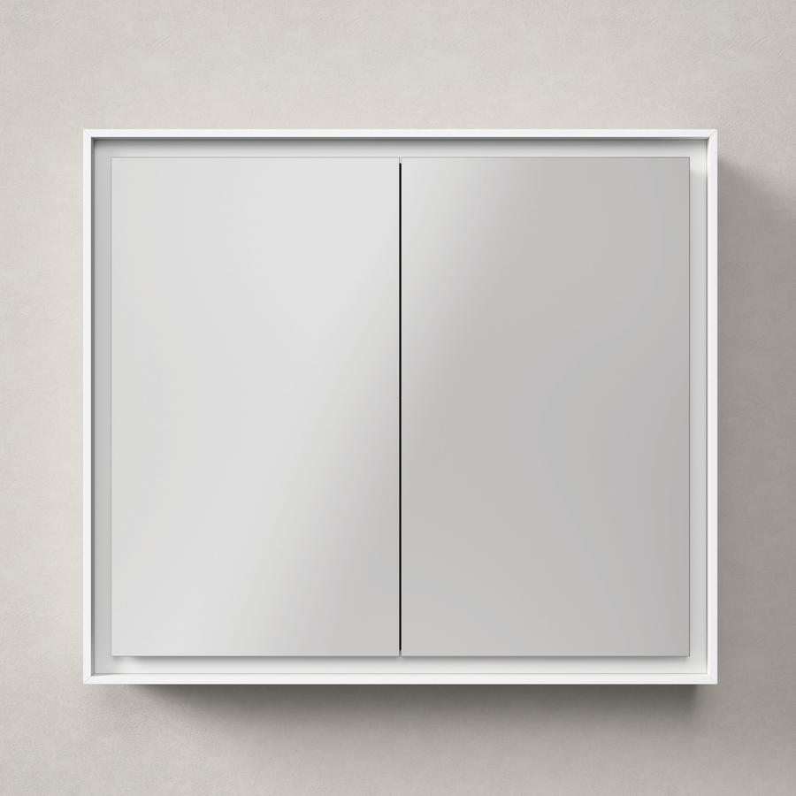 Artikelbild 8 des Artikels „Duravit Spiegelschrank L-Cube 80x70x15,5cm, we. ma, Türanschl. re/li 80 x 70 x 15,5 cm | weiß matt“