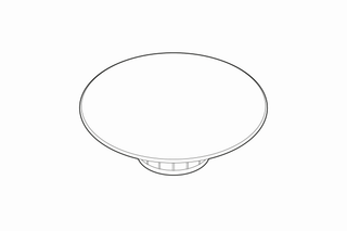 Alape Ventilkappe 92x32x92mm, r, d 74mm, m GK, silk matt