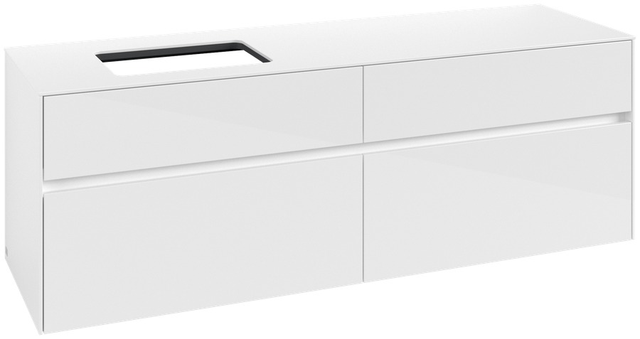 Artikelbild 1 des Artikels „V&B Waschtischunterschrank Collaro 160x54,8x50cm, WT links, glossy white glossy white“