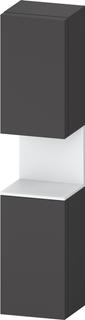 Duravit Hochschrank Qatego 40x36x1760cm, 2 T, An li, we m/Grap ma