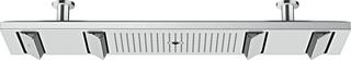 hansgrohe KB 1200/300 Axor ShowerHeaven 1200x300mm, 4jet, o Beleucht., brush. br