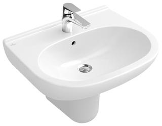 V&B Waschtisch O.NOVO 55x45cm, 1 HL, mit Überlauf, weiß C-plus
