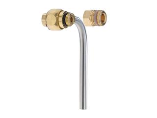 Bender Probenahmeventil 1333 Messing, 1/4", mit Adapter auf 3/8"
