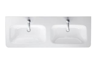 Duravit Möbel-Doppelwaschtisch DuraStyle 130x48cm, 2 HL, m ÜL, HLB, we WG
