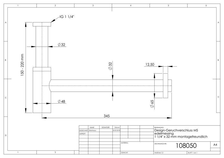 Artikelbild 2 des Artikels „ASW Design-Geruchsverschluss PLUS 1 1/4