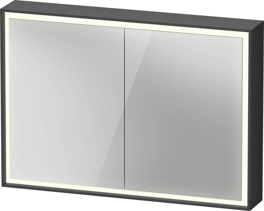 Artikelbild 1 des Artikels „Duravit Spiegelschrank L-Cube 100x70x15,5cm, gra ma, Türanschl. re/li 100 x 70 x 15,5 cm | graphit matt“