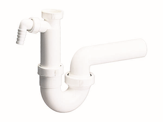 Dallmer Röhren-Siphon 100/1 1 1/2"xDN 40/50, 1 Waschgeräte-Anschluss
