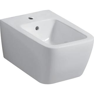 Geberit Wand-Bidet iCon Square geschl. Form, eckig, mit Überlauf, weiß