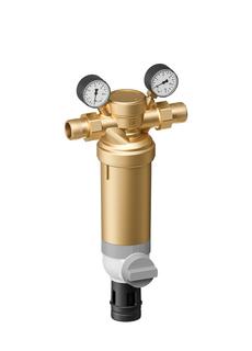 Resideo Hauswasser-Feinfilter F76S AAM 1", bf, rückspülbar, Messing-Filtertasse