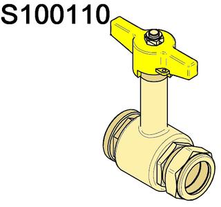 RE ABSPERRHAHN GASVENTIL S100110