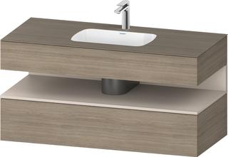 Duravit EinbauWT-Möbel-Set Qatego 120x55x60cm, T m/Eich ter, Konsolen-WTU