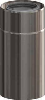ATEC Rohrelement PolyClassic +Iron/White 190mm, DN 100/150, PP, kürzb., ES blank