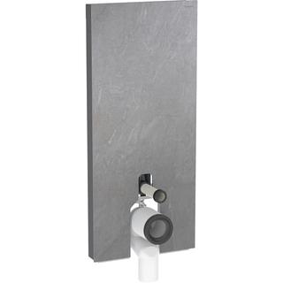 Geberit Stand-WC-Modul Monolith BH 114cm, Fr. Schiefer, S. Alu SW-chrom