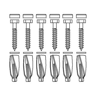Bef.material 6erSet f. Porenbeton zu Matrix WT-Lift R482019, R482219